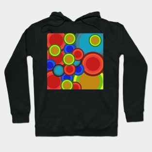 colorful pop art circles design Hoodie